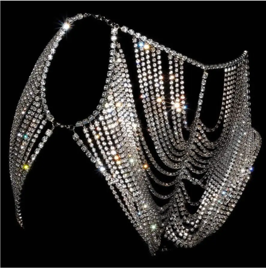 

Women Sexy Metal Chain Sequin See Through Skirt Slit Adjustable Waist Outfit Wild Fashion Sexy Bottom Waist Chain