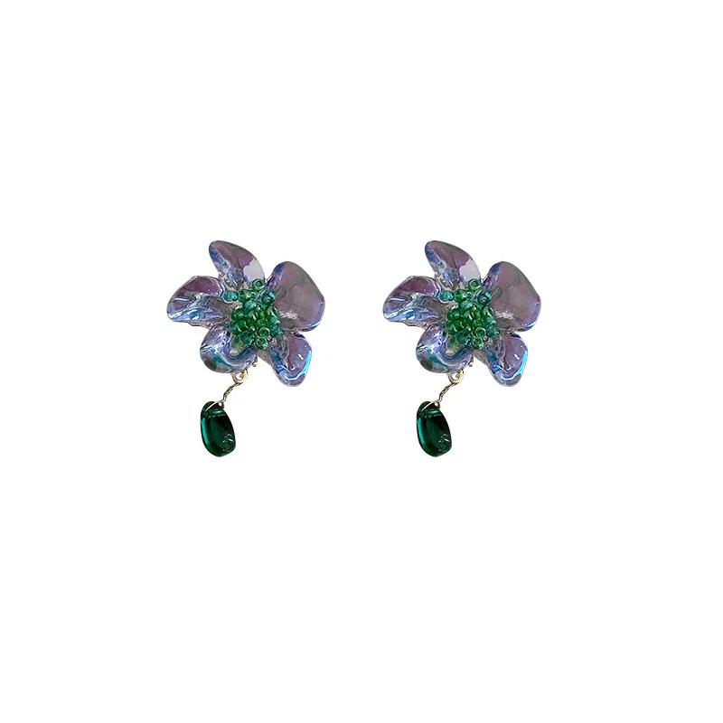 

Bilandi Delicate Jewelry Ear Clip Flower Earrings Popular Design Sweet Resin Ear Clip Earring No Pierce For Girl Fine Gifts