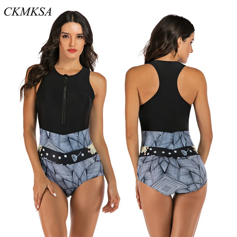 2019 сексуальный цельный Монокини с принтом купальник цветочным рисунком