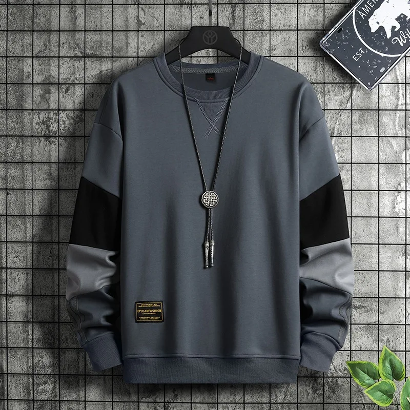 

Spring And Autumn Sweatshirt Men Hooded Men's Top Shirt pullover Hoodie Youth Male Rose M-4XL Gray White boys Smart Casual