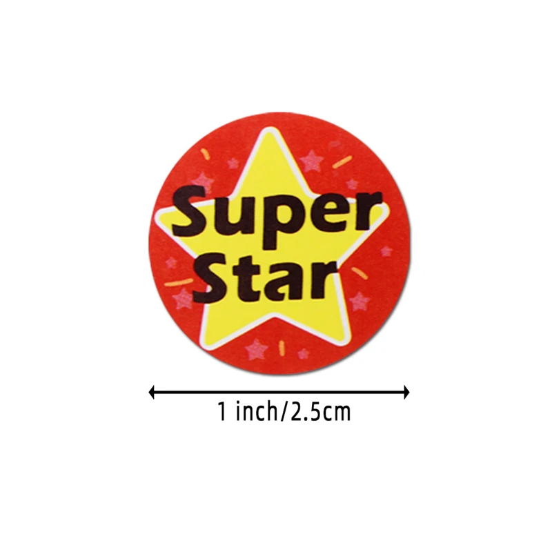 

500 Pcs Teacher Reward Stickers for Kids Kindergarten School Encouragement Students Games Toy Stationery 1 Inch Labels Stickers
