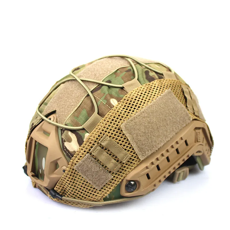 

Mulitcam Team Wendy High Cut FAST MICH Ballistic Bulletproof Helmet Cover Cap With Elastic Rope For Tactical Army