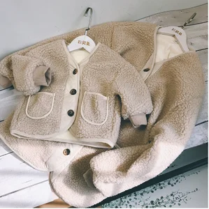 Семейная одежда, теплая одежда для мамы и дочки, меховое пальто для мамы и дочки, плотное пальто с подкладкой для девочек