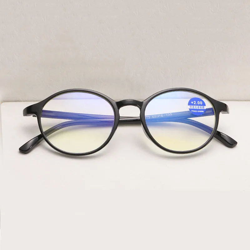 Zilead ультралегкие классические очки для чтения с синими лучами мужские круглые TR90