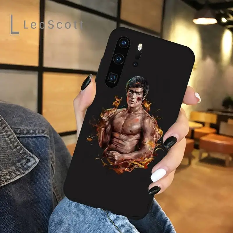 

Bruce Lee Chinese kung fu Phone Case For Huawei honor Mate P 9 10 20 30 40 Pro 10i 7 8 a x Lite nova 5t