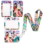 YQ188 Mulan брелок шнурок Мультфильм веревка для телефона веревка для ключей ID карта рукав держатель значок на шею ремешок для телефона подарки