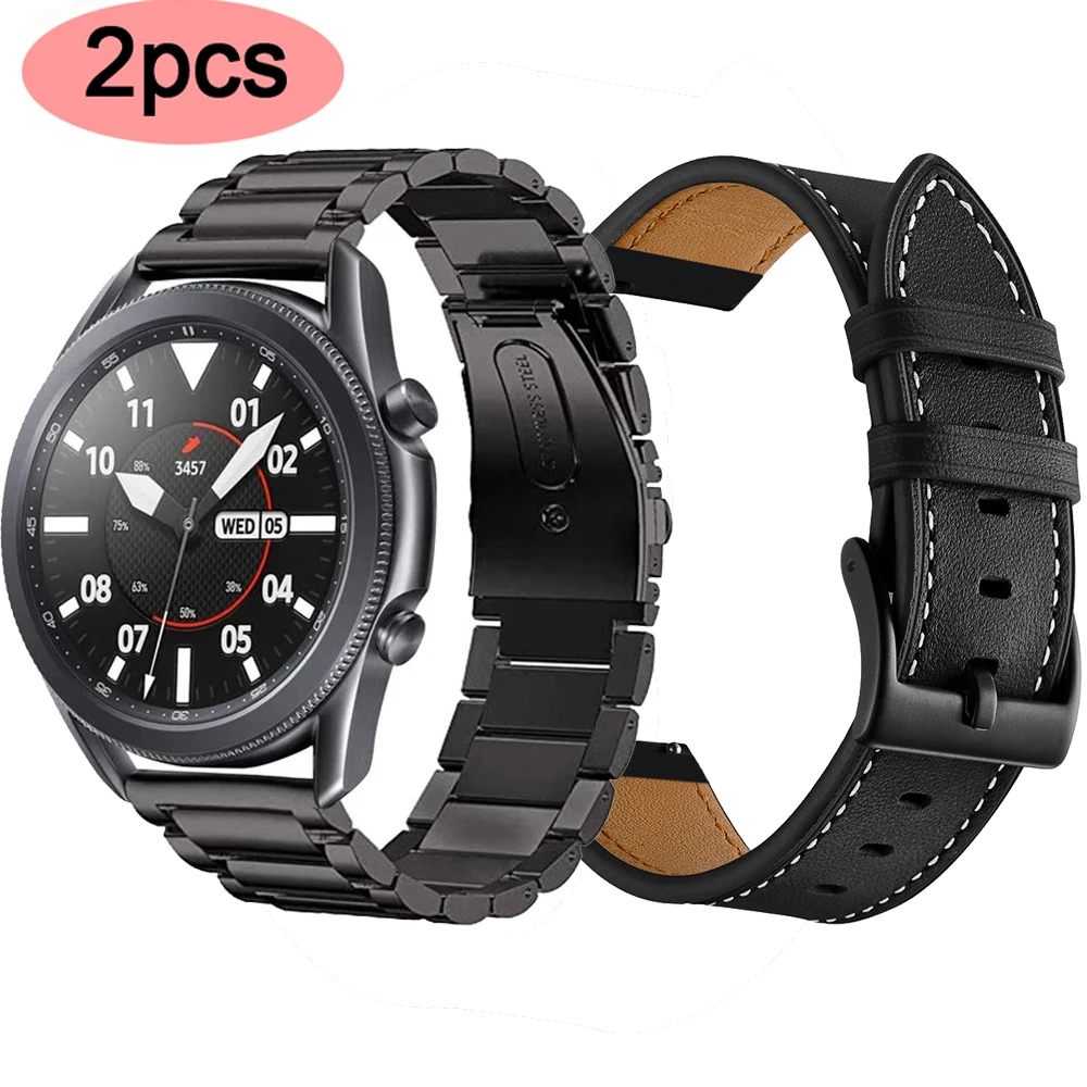 

for samsung galaxy watch 3 band 45mm 41mm active 2 Gear S3 Frontier Bracelet for amazfit bip huawei watch gt 2e gt2 46mm strap