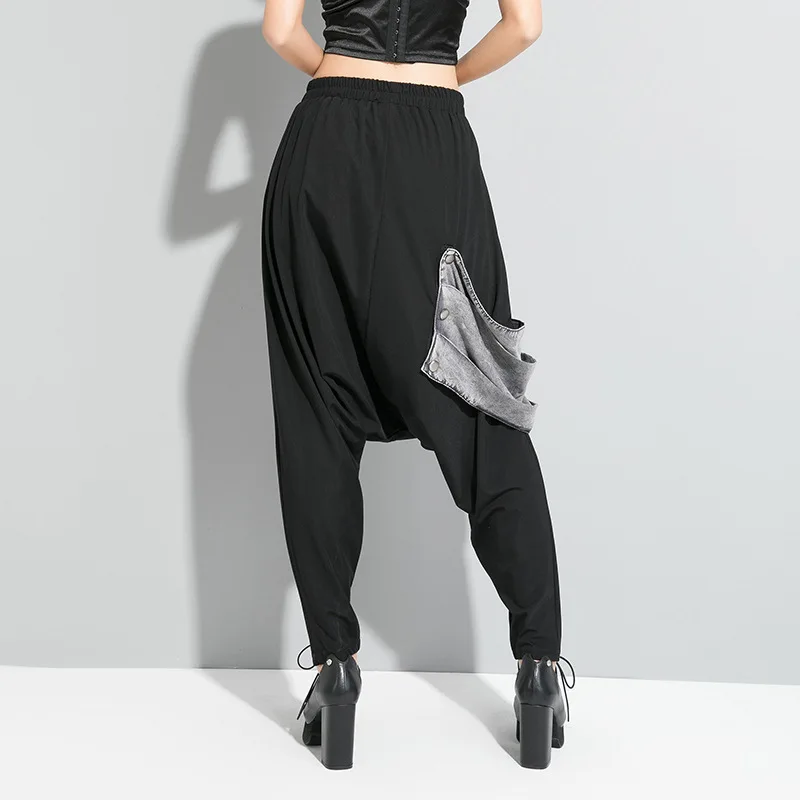 Женские брюки-шаровары LANMREM съемные эластичные брюки с разрезом весна 2020 YH73401 |