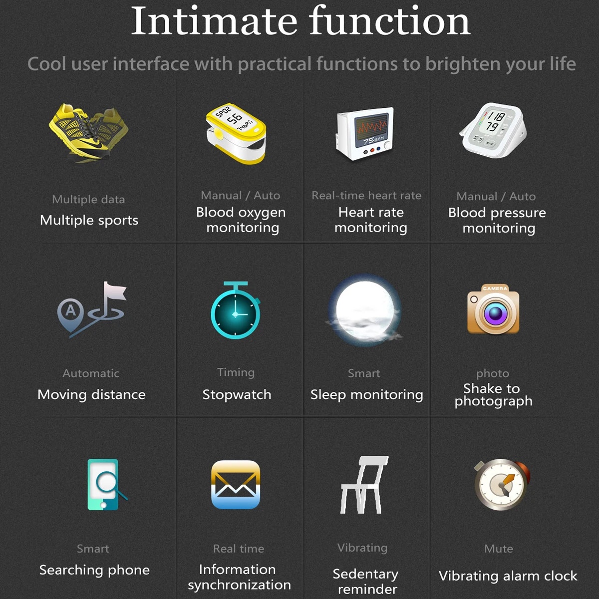 Умные часы умный фитнес трекер с круглым сенсорным экраном 1 4 дюйма спортивный