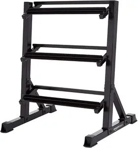 Стойка для штанги держатель 3 слоя стойка для гантелей Профессиональный Heavy Duty для гимнастического зала подставка быстрой сборки фиксированной Вес подъема стеллаж для выставки товаров