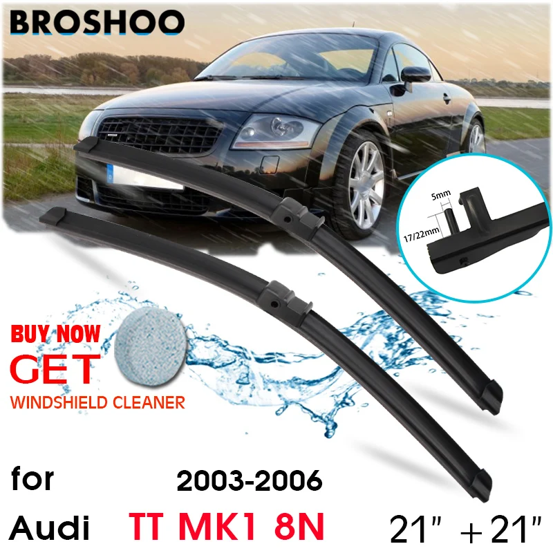 

Car Wiper Blade Front Window Windscreen Windshield Wipers Blades Auto Accessories For Audi TT MK1 8N 21"+21" 2003-2006