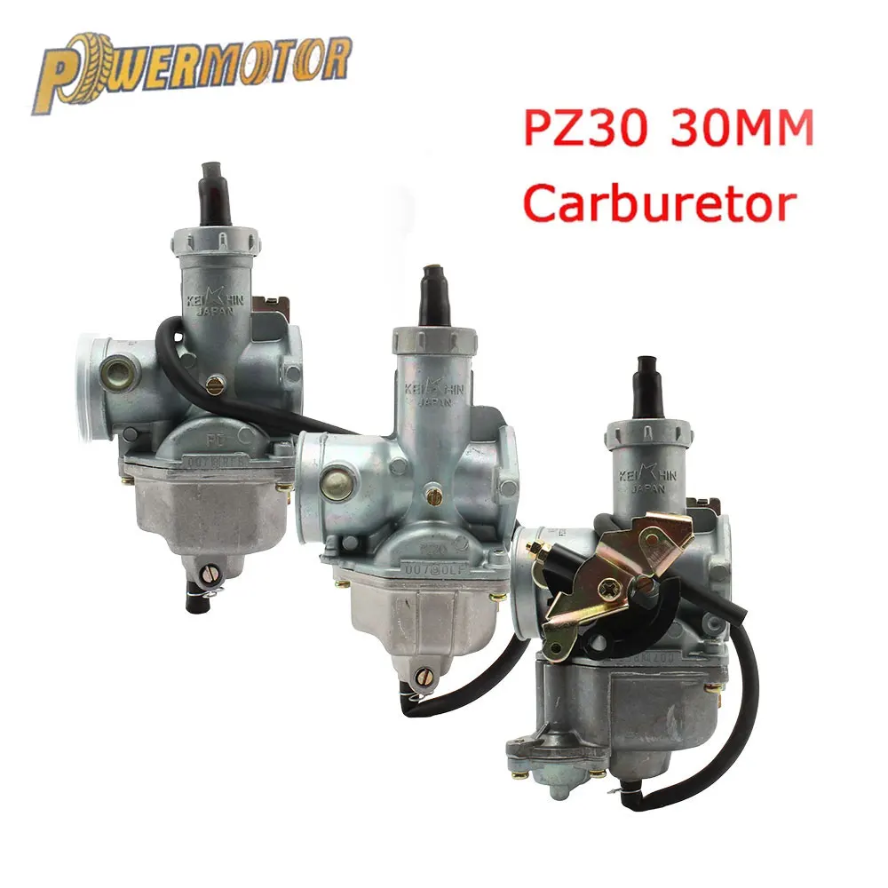 Карбюратор для мотоцикла Keihin PZ30 30 мм Carburador Carb Байк honda CG125 175CC 200cc 250cc Pit Bike