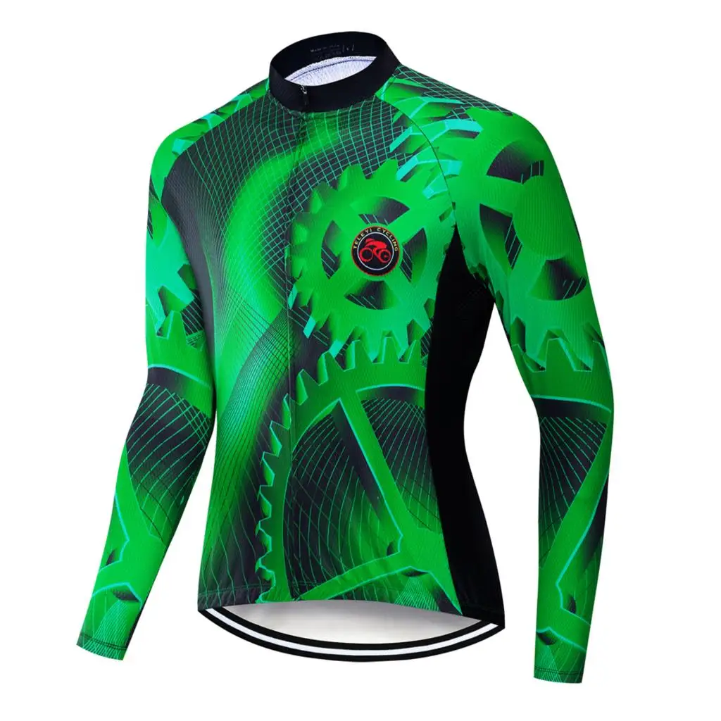 Новинка 2019 мужские футболки Maillots Ciclismo с длинным рукавом для велоспорта на
