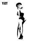 YJZT 4,7 см * 17,2 см сексуальная Мэрилин Монро бедра Виниловая наклейка для автомобиля Стайлинг черныйсеребристый C31-0401