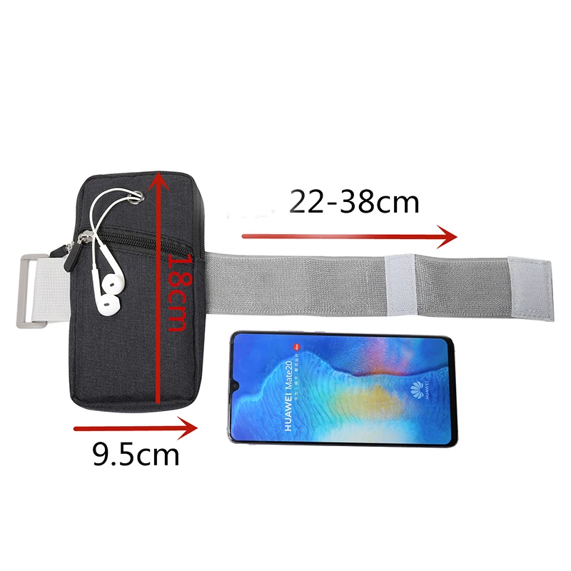 Тканевые нарукавники на молнии сумки для бега сумка руку мобильный телефон
