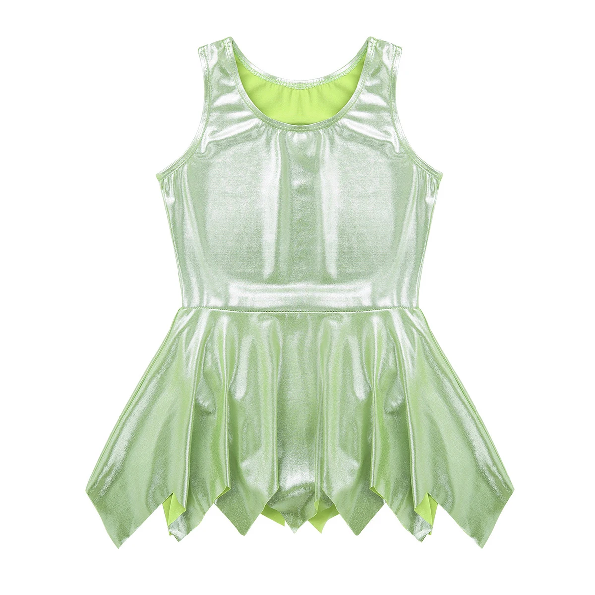 Infant Baby Girls Ballet Dress Fairy Dancewear Costume Sleeveless Glossy Leotard for Halloween Cosplay Party Up | Детская одежда и