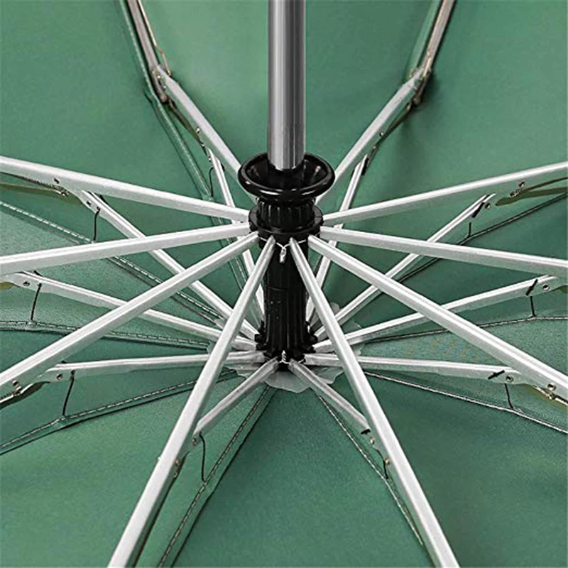 

UV Protection Automatic Reverse Umbrella Ten Bone Vinyl Folding Umbrella Rain Cabinet Men And Women Dual-Use Double