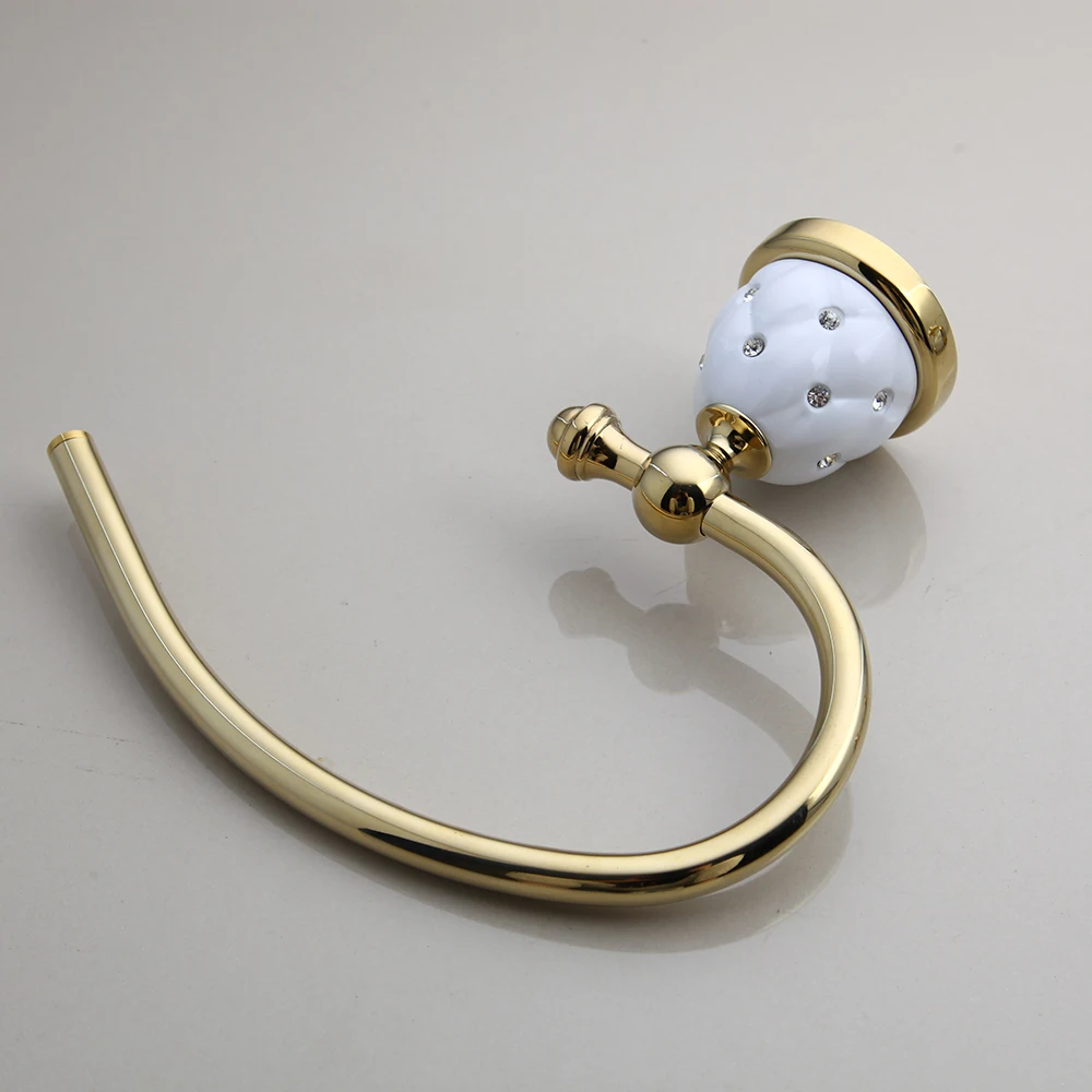 Позолоченная полка для ванной комнаты держатель бумаги крючок одежды вешалка