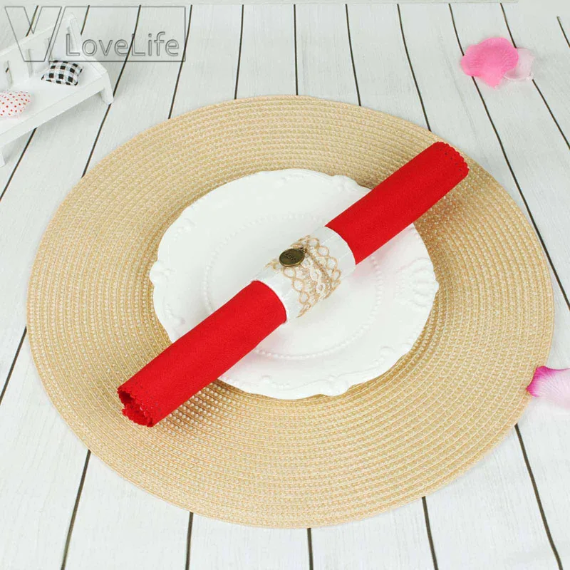 Коврик для стола Плетеный ПП круглый столовая салфетка коврик чаши столовые