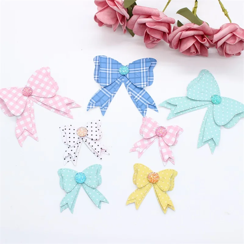 YPP CRAFT Layering Bows Metal Cutting Dies Stencils for Scrapbooking/photo album Decorative Embossing Paper Cards | Дом и сад