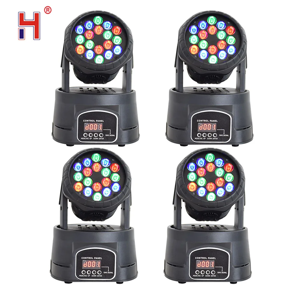 Подвижный головной светильник 18x3 Вт светодиодный Rgb профессиональный 13 каналов