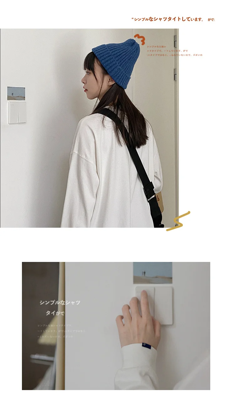 Белая женская футболка с длинным рукавом свободный тонкий осенний Топ | Женская