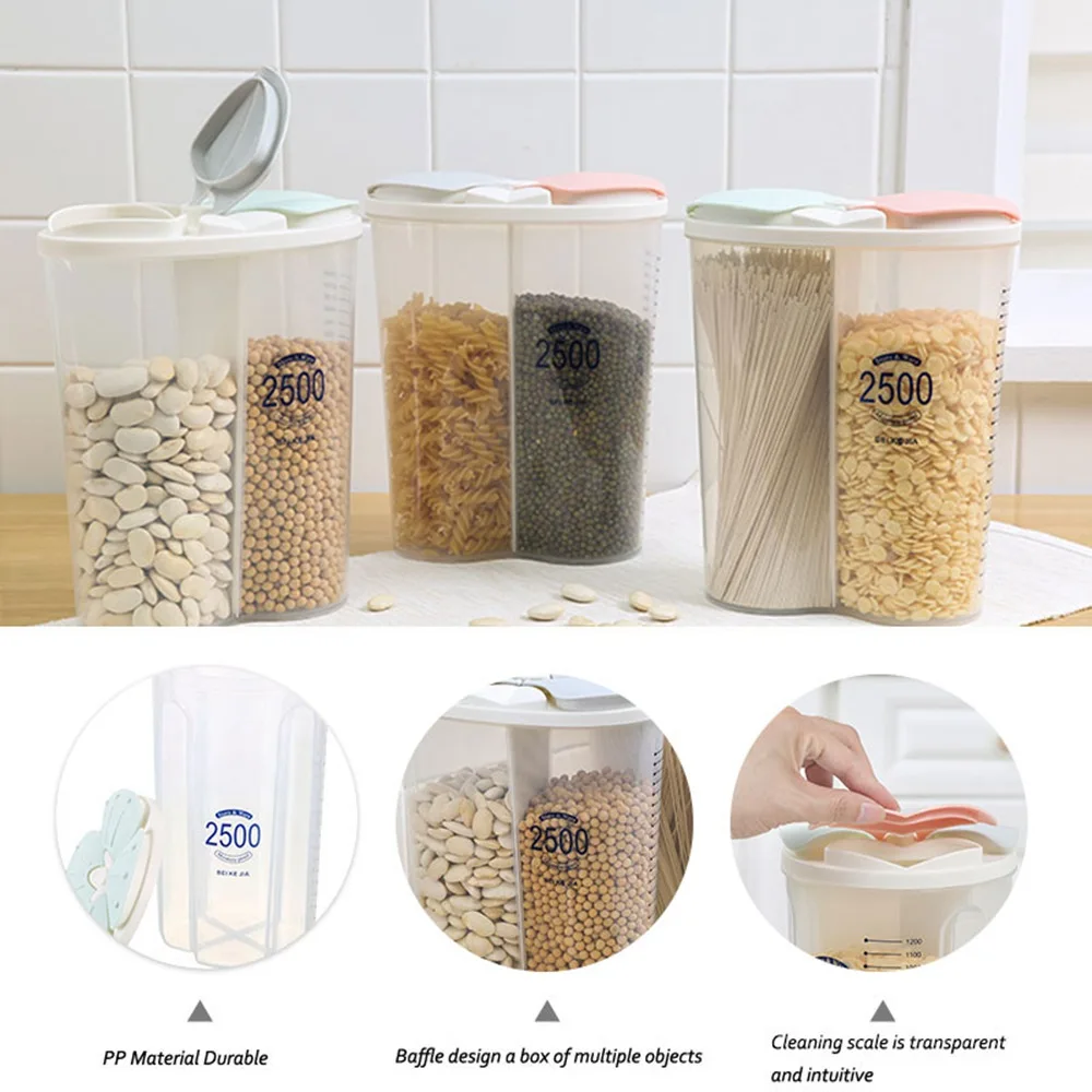 Пластиковые контейнеры для хлопьев сухой герметичный контейнер хранения