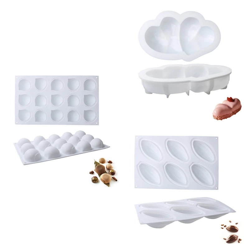 Новая силиконовая форма для мусса торта лесного ореха фруктов свадебные 3D