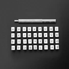 36 шт. набор кожаных штампов из углеродистой стали с алфавитом