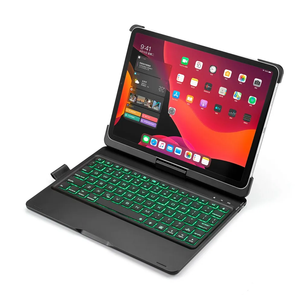 Для iPad Pro 11 2018 2020 Smart LED подсветка 360 градусов вращающийся беспроводной Bluetooth чехол
