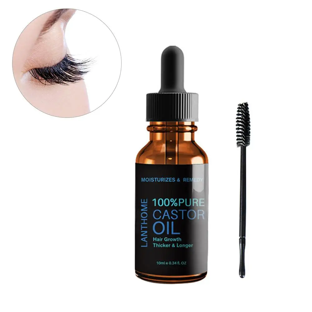 Натуральный органический касторовое масло Усилитель роста ресниц Лечение глаз