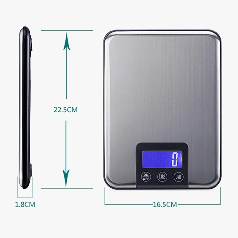 

15kg/1g Kitchen Scales Precision Electronic Jewelry Scales Smart Digital Portable Coffee Scales Household Kitchen Accessories