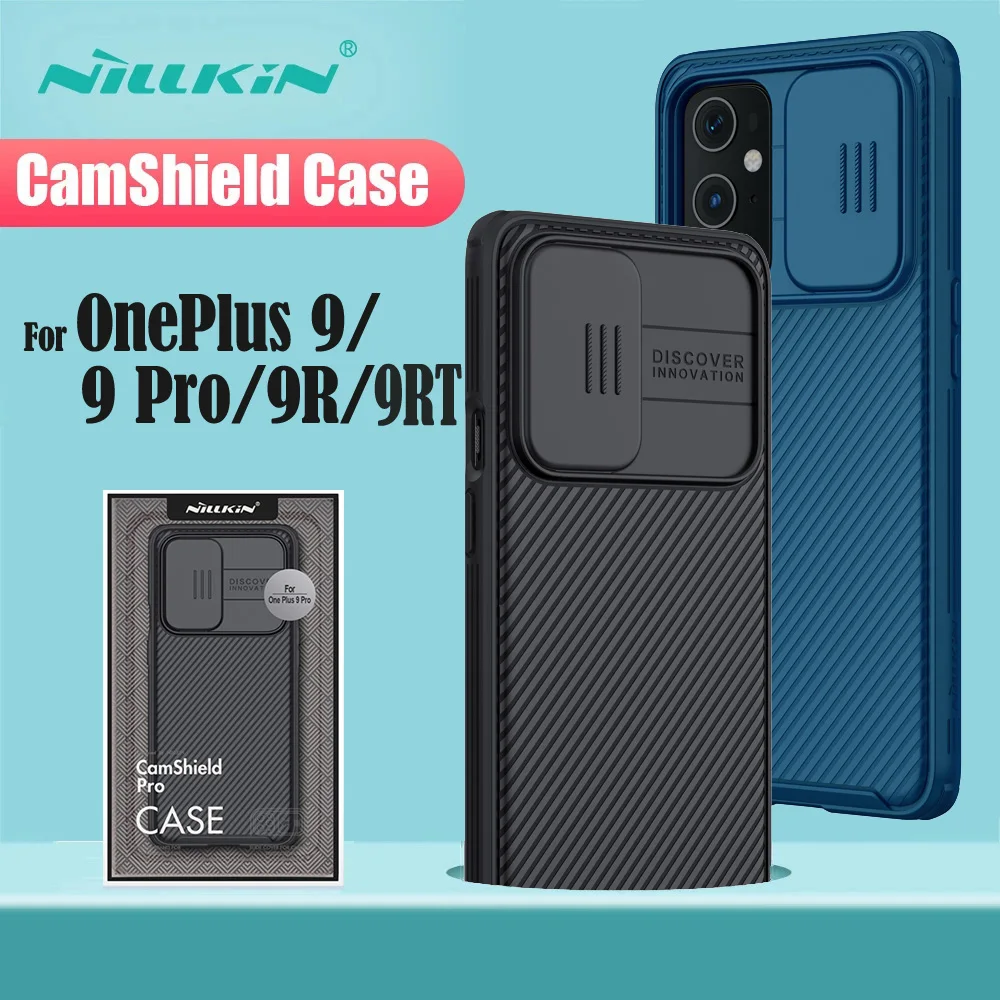 For OnePlus 9 Pro 9R 9RT Case OnePlus9 Cover NILLKIN CamShield Case Slide Camera Lens Protection Back Shell For One Plus 9 Pro