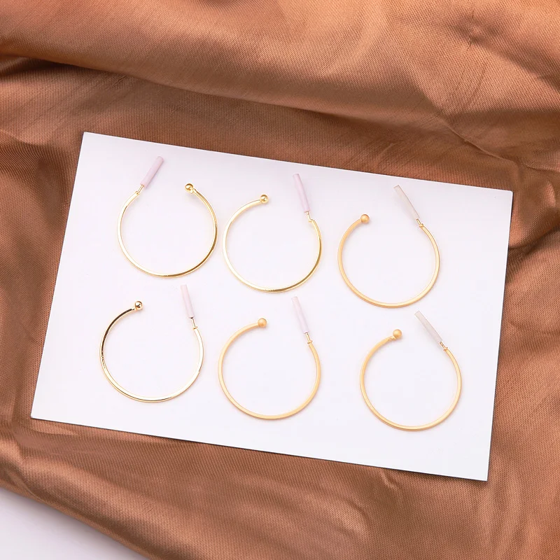 Модные корейские полукруглые большие серьги-гвоздики 6 шт. женские серьги в стиле