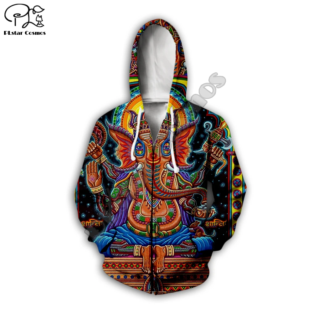 

Newest elephant psychedelic Hoodies sweatshirt men women 3D colorful print Trippy sweatshirt tops Clothes hip hop coat EL-005