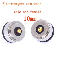 1 10 set mini 8mm waterproof magnetic connector pogo pin male female 2a dc plug led smart electronic power charge jack port