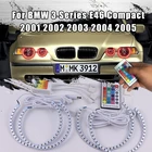 Для BMW 3 серии E46 компактный 2001 2002 2003 2004 2005 RF пульт дистанционного управления Мульти-цвет ультра яркий RGB LED Ангельские Глазки комплект