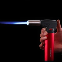 Straight Into The Blue Flame Spray Gun Candle Kitchen Torch Barbecue Outdoor Appliance Butane Windproof Lighter Mens Gift