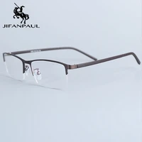 jifanpaul metal alloy glasses frame unisex metal half frame optical anti blue light glasses student frame new fashion glasses