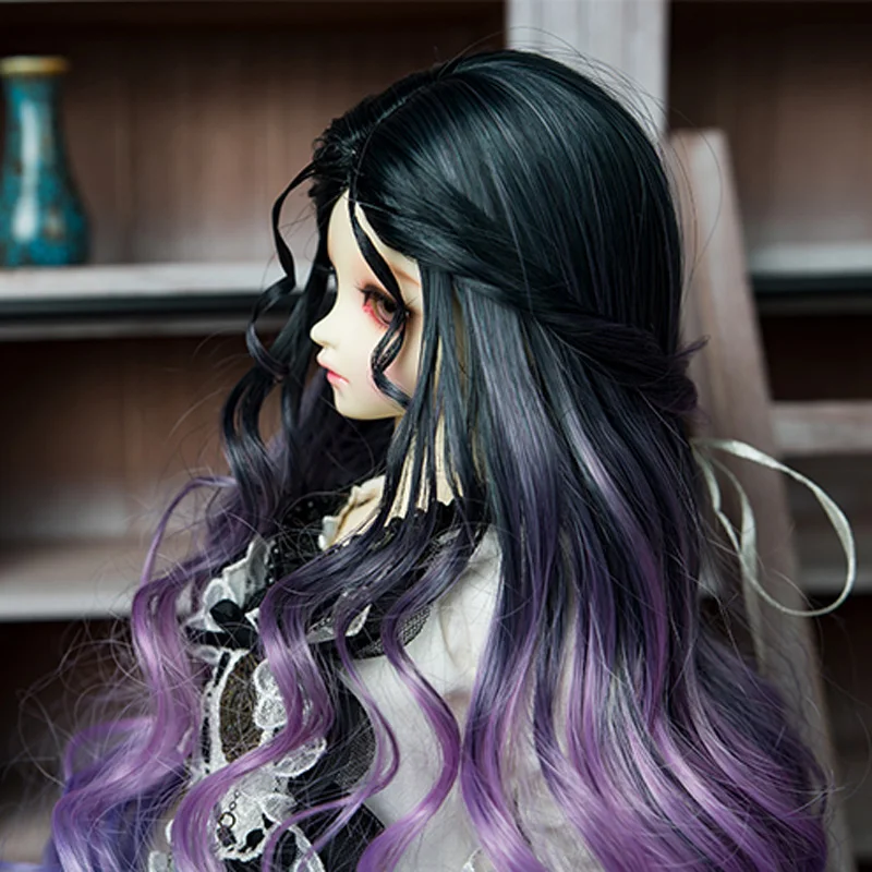 1/3 1/4 1/6 Bjd Wig High Temperature Long Fashion Wavy Colorful Wire SD For BJD Doll | Игрушки и хобби