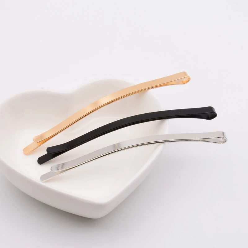 Заколки для волос золотистые и Серебристые металлические заколки сделай сам