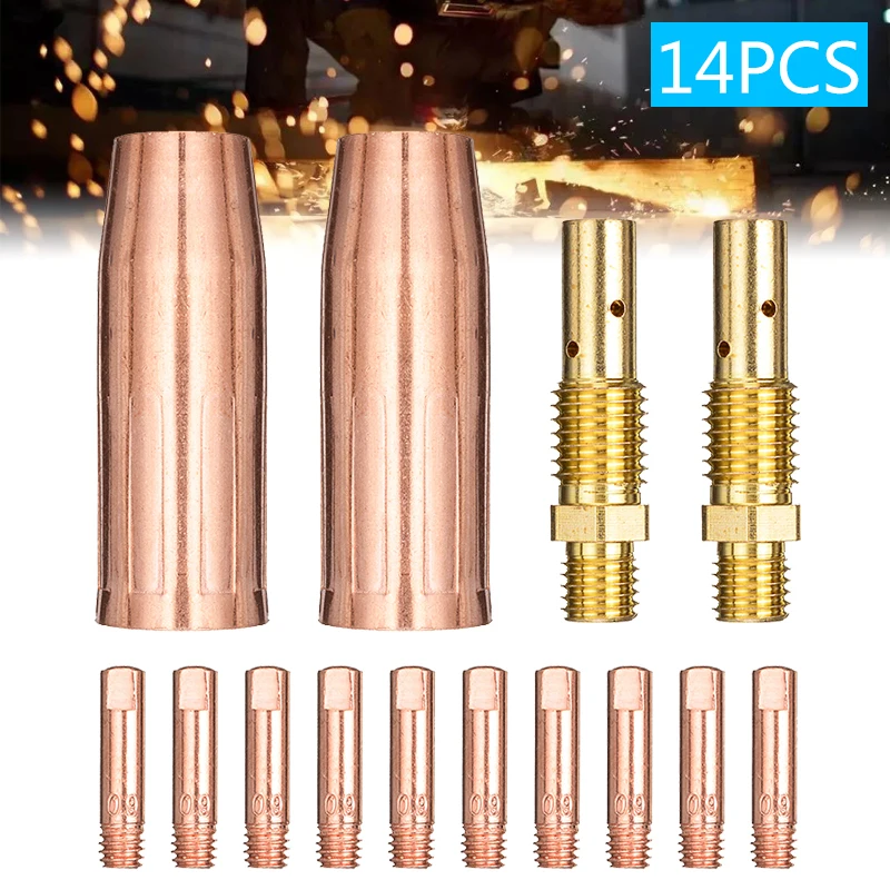 14 шт. прочный сварочный фонарь набор наконечников сопла для Tweco Mini /1 &amp Lincoln Magnum 100L