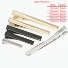 Шпилька для волос Аллигатор с зубцами, зажимы с зубцами, пустая основа для бижутерии, 20 шт.лот, 3045556575 мм