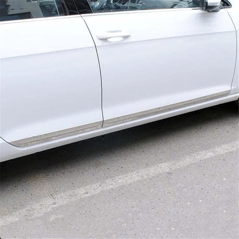WELKINRY для VW Golf 7 7,5 MK7 VII MK7.5 2013 из нержавеющей стали корпус автомобильной двери боковые moulidng отделка