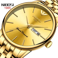 nibosi mens watches top brand luxury quartz watch men wrist watches week calendar 30m waterproof clock relogio masculino 2332