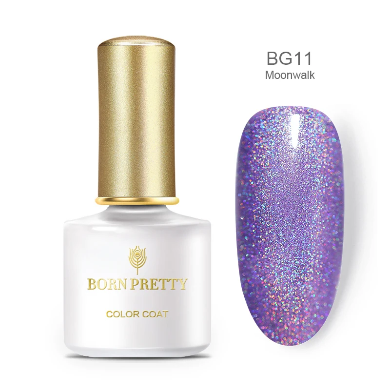 BP-BG11 Born pretty, голографическая УФ-гель для ногтей Базовое покрытие и верхнее покрытие набор 6 мл Сияющий лазер замочить от маникюра Гель-лак для нейл-арта УФ-гель - Цвет: BP-BG11