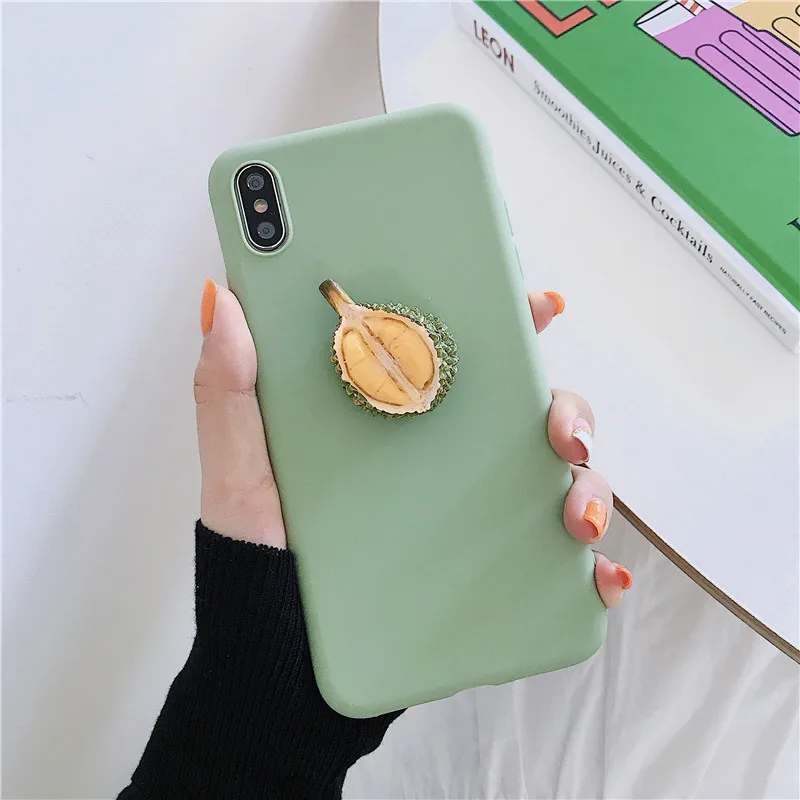 3D папайя дуриан авокадо сотовый телефон Funda Coque чехол для iPhone 11 11Pro Max XR X XS 7 8 6 6S Plus |