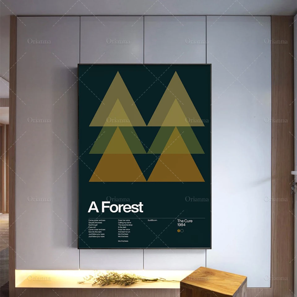 The Cure A Forest 1984 новый плакат с песнями волны минималистичный Швейцарский