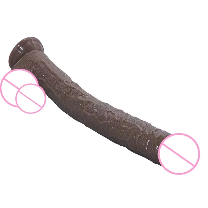 Сверхдлинный реалистичный пенис 43 см мягкий сексуальный большой фаллоимитатор
