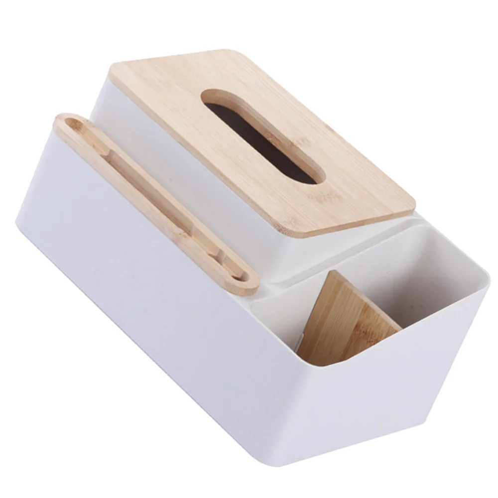 

Portable Tissue Box Paper Box Desktop Container Remote Controller Holder